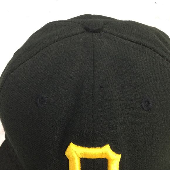New Era 59Fifty Black Pittsburgh Official on Field Embroidered Logo Fitted Hat 7 - Picture 4 of 14